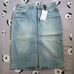 Forever 21 Midi Denim Skirt